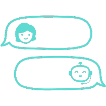 Icon for customer service and chatbots